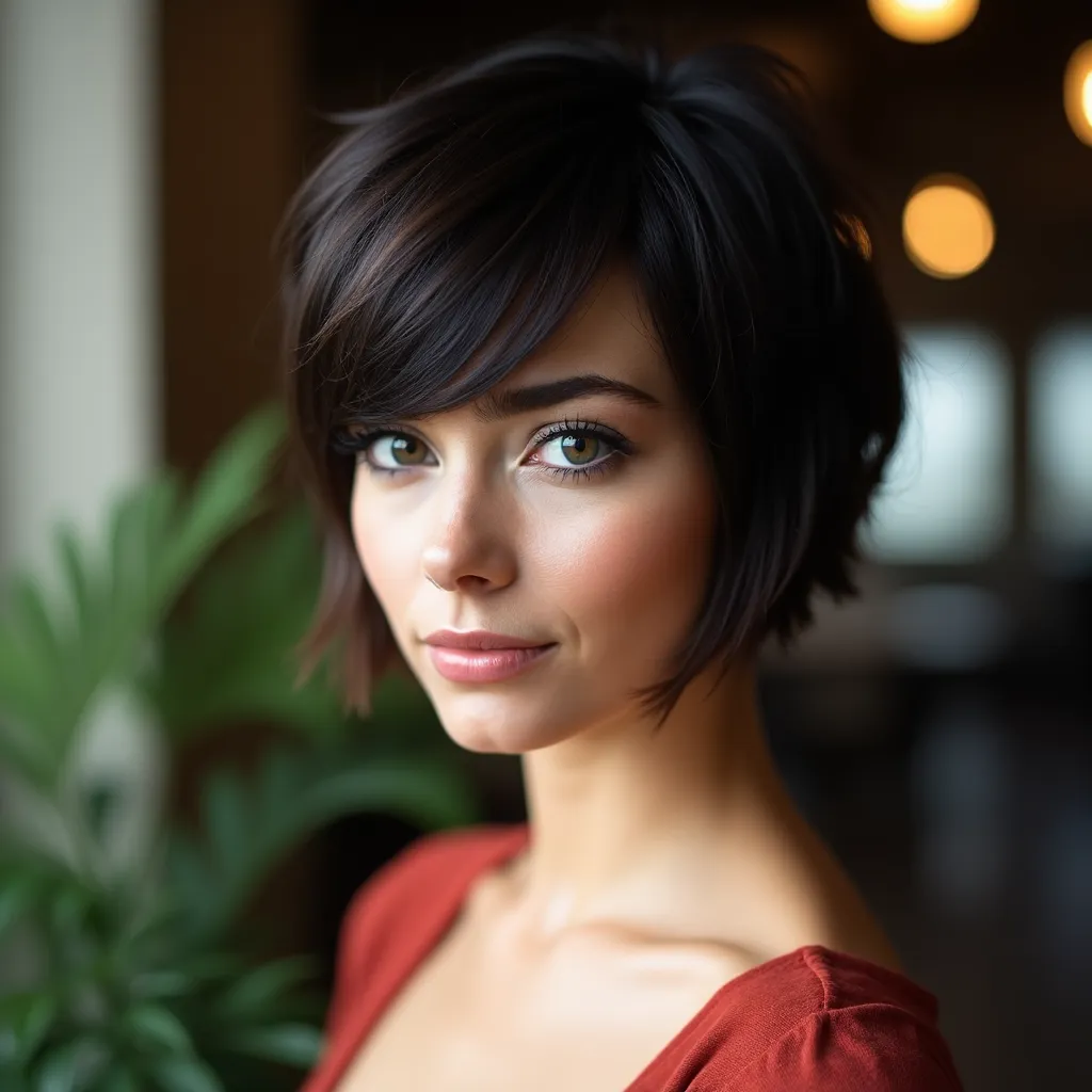 Pixie Bob with Bangs