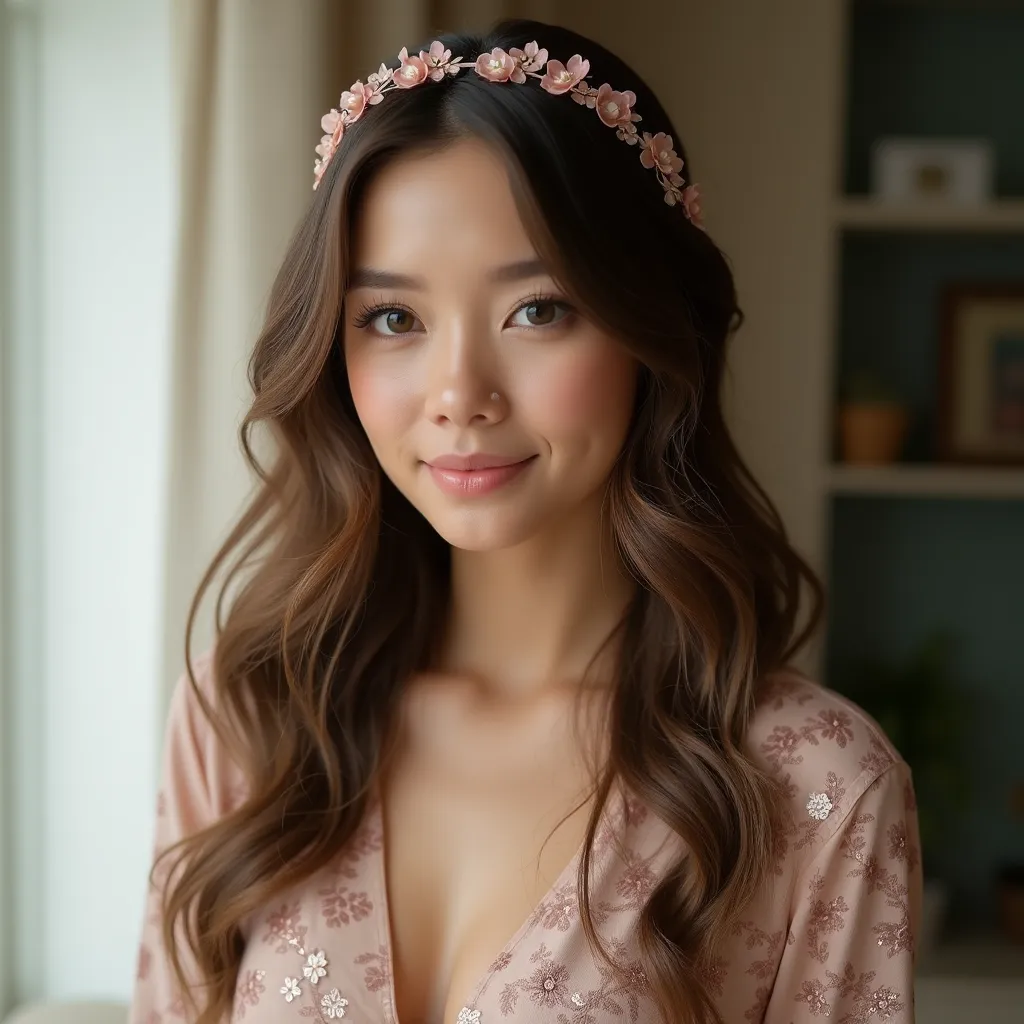 The Loose Waves with Thin Headband