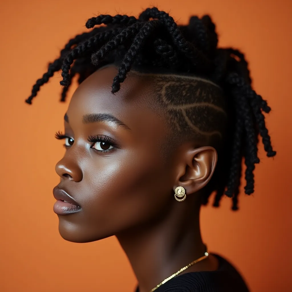 Locs with Shaved Sides