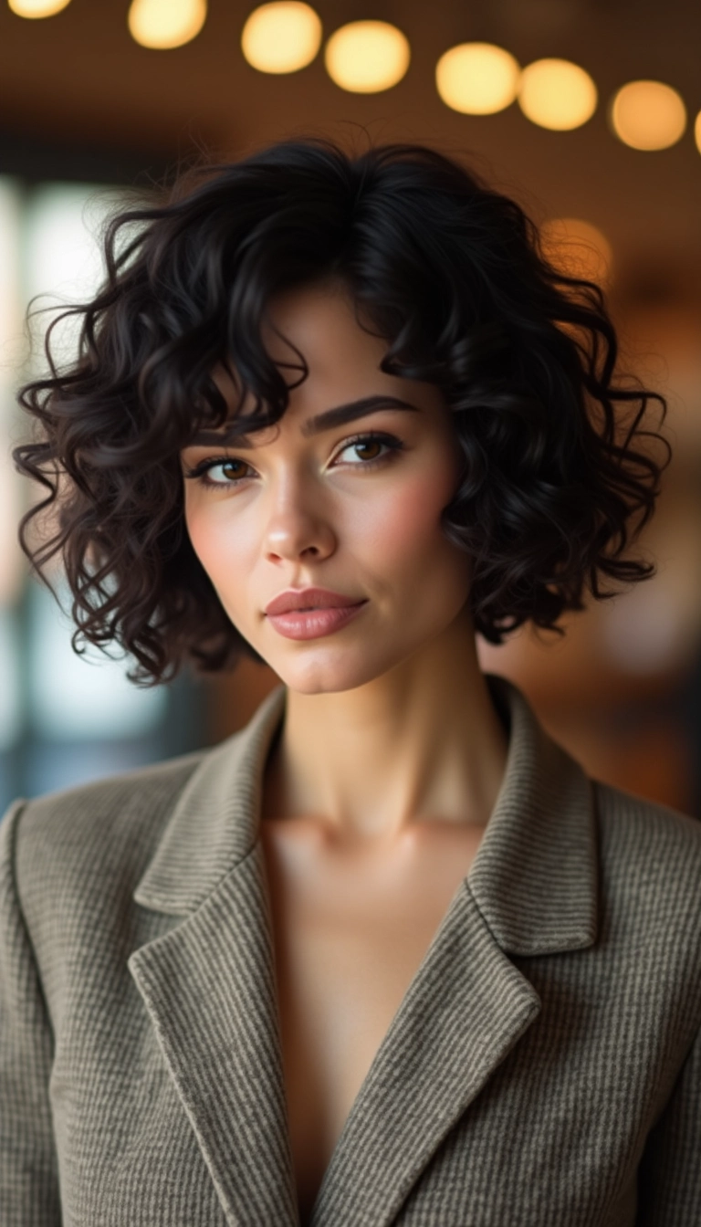 Short Curly Bob