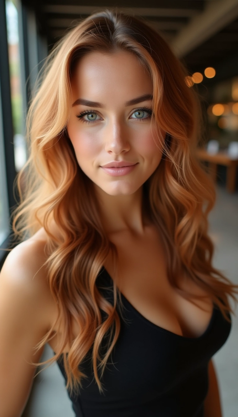 Copper and Blonde Sombre