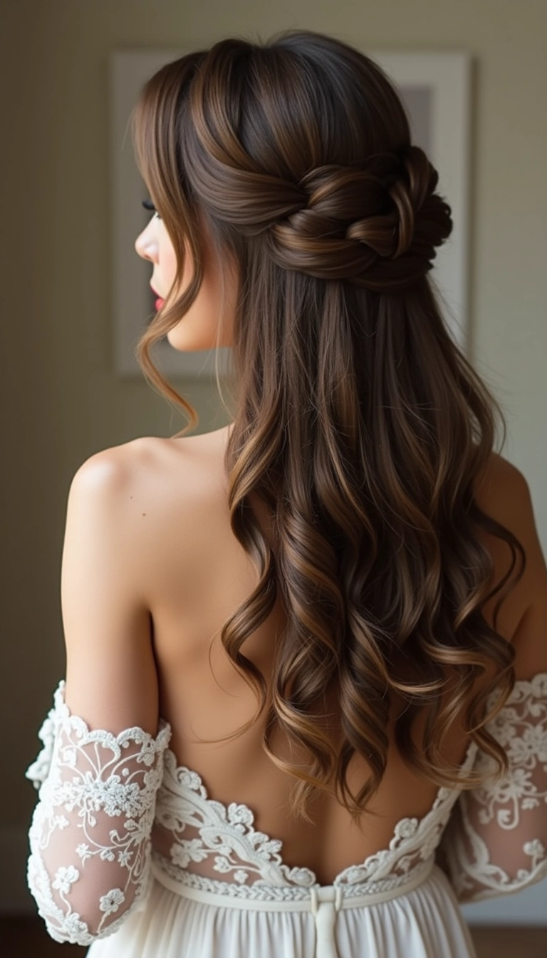 Half Up French Twist