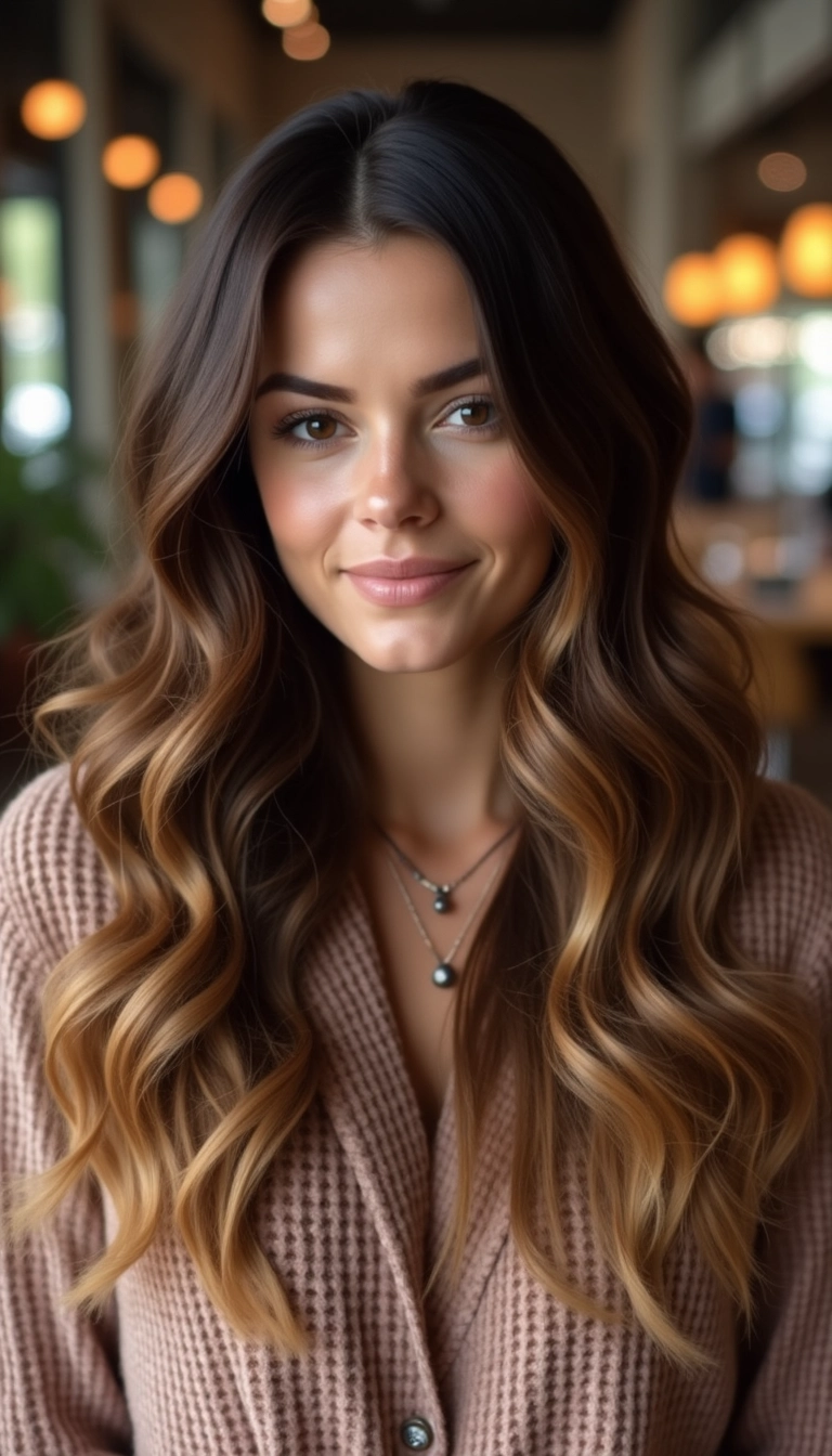 18 Stunning Ways to Rock Chocolate Hair with Caramel Highlights