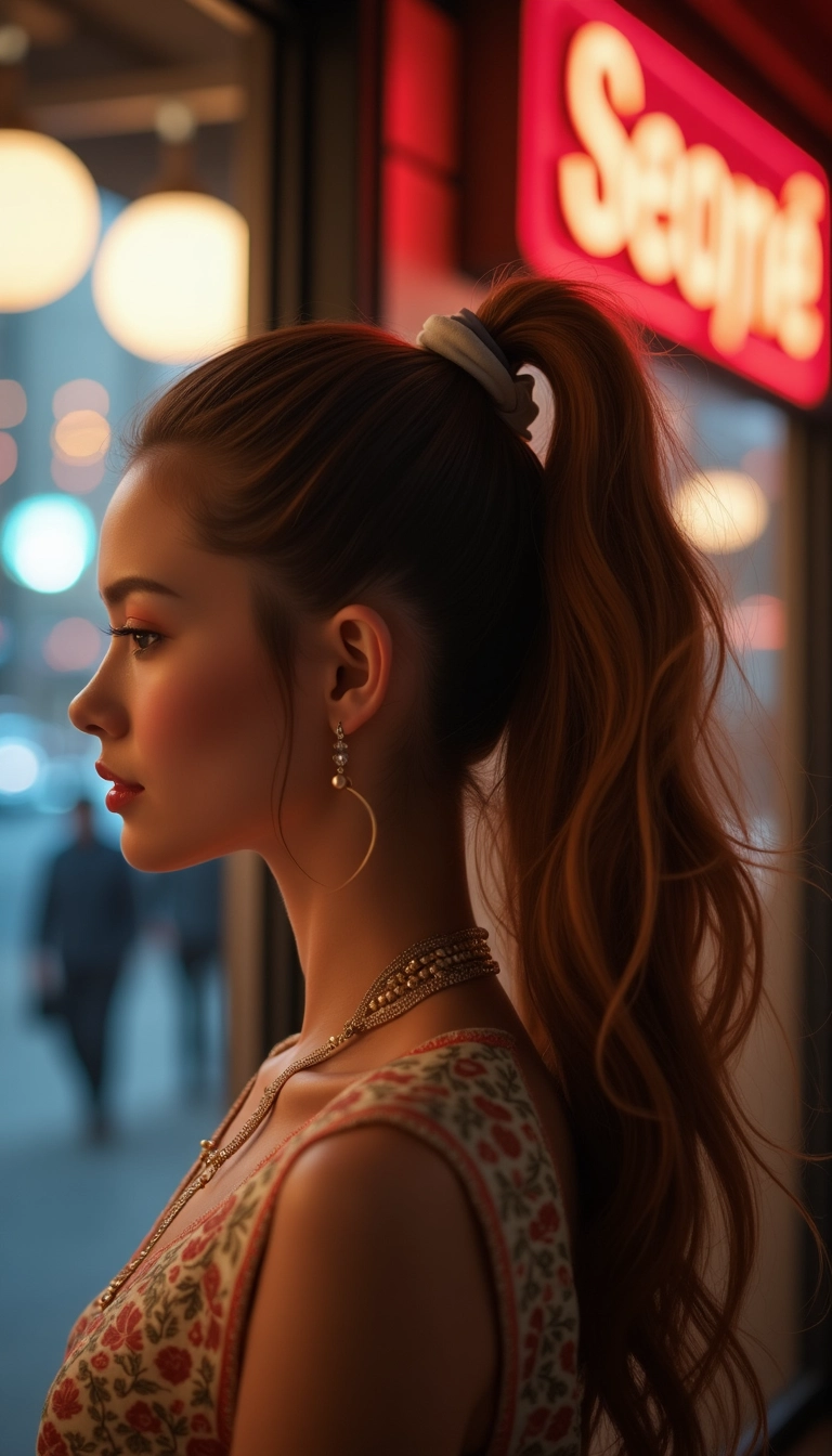 Braided Ribbon Hairstyle