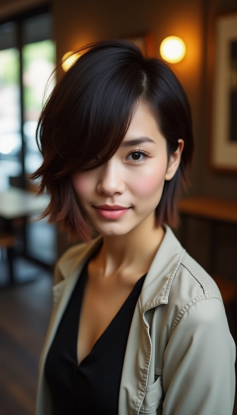 Side-Swept Bangs