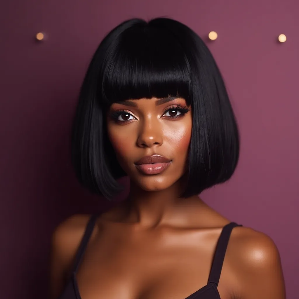 Blunt Bob with Micro Bangs