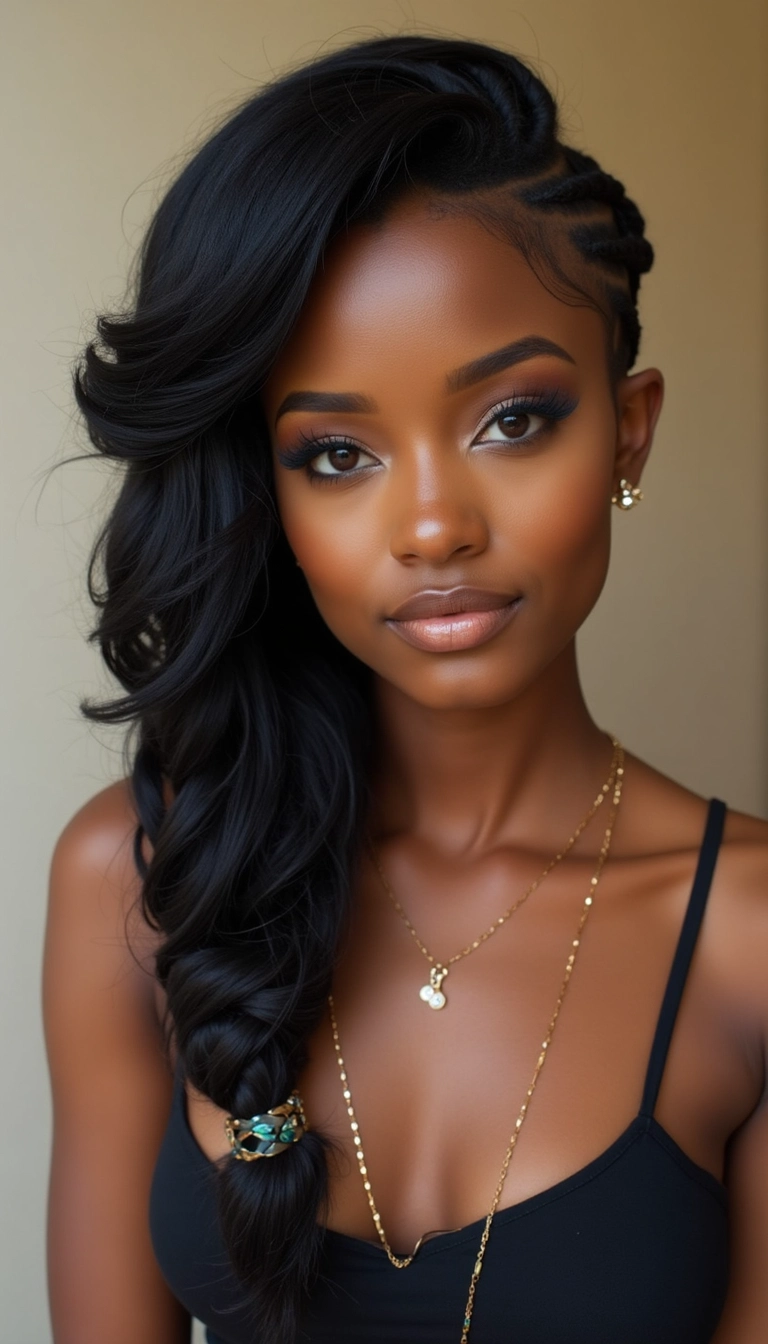 Side-Swept Braids