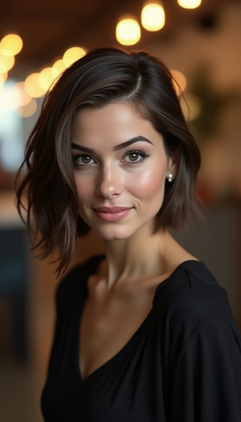 Short Side-Parted Bob