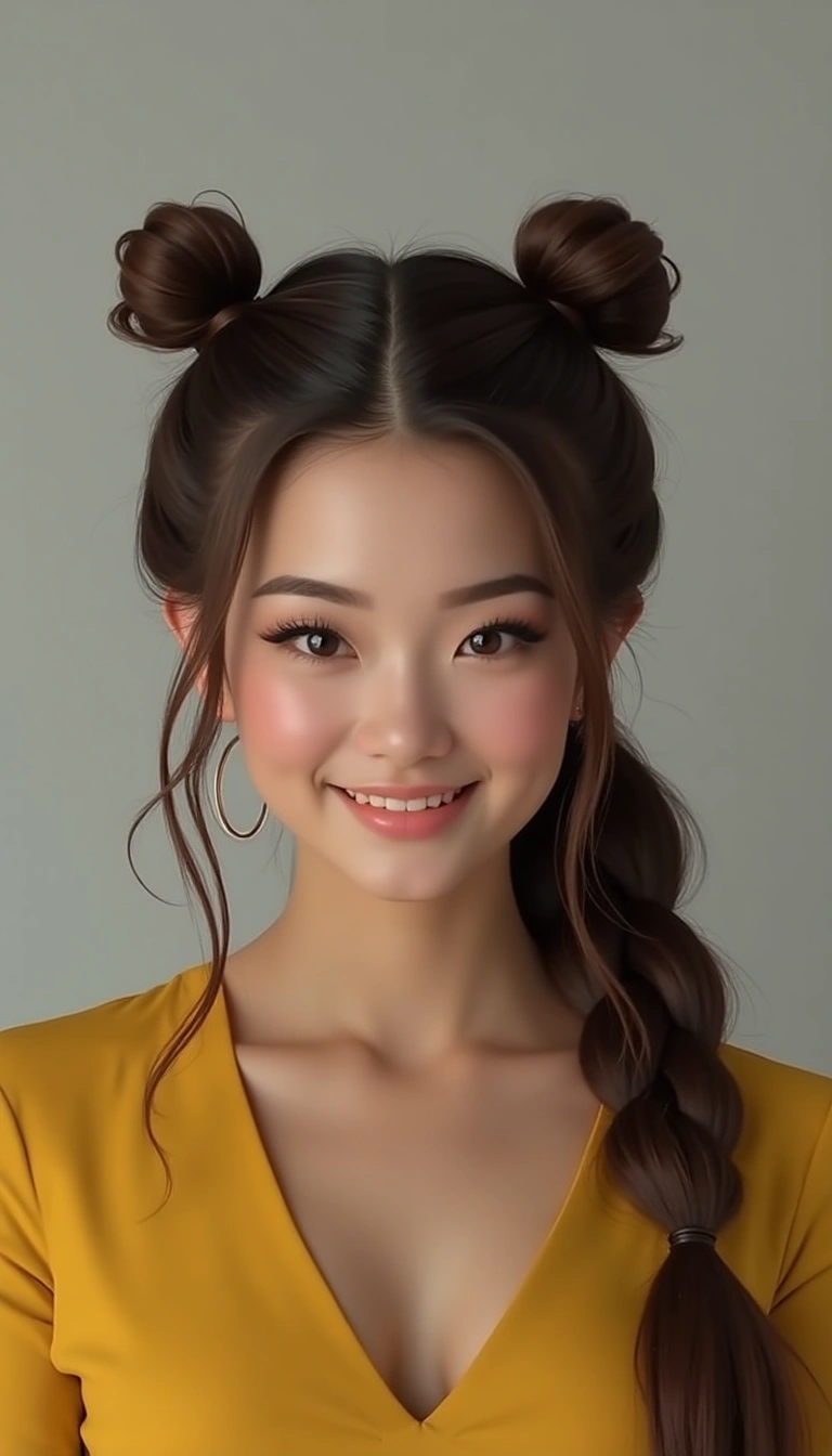 Half Up Pigtails