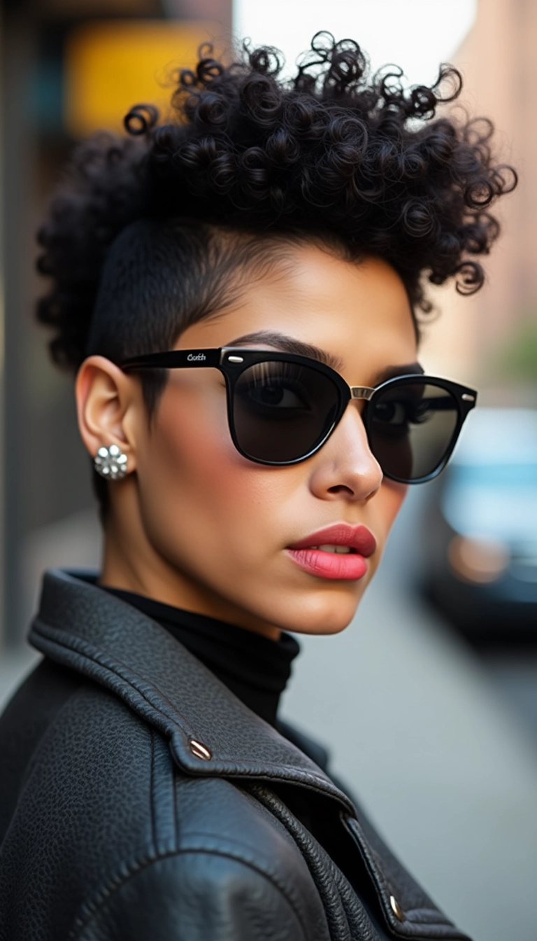 Curly Faux Hawk