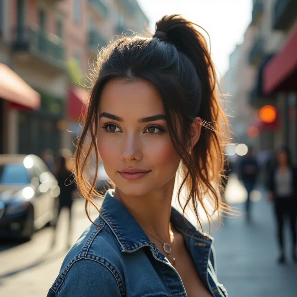 Half Up Ponytail