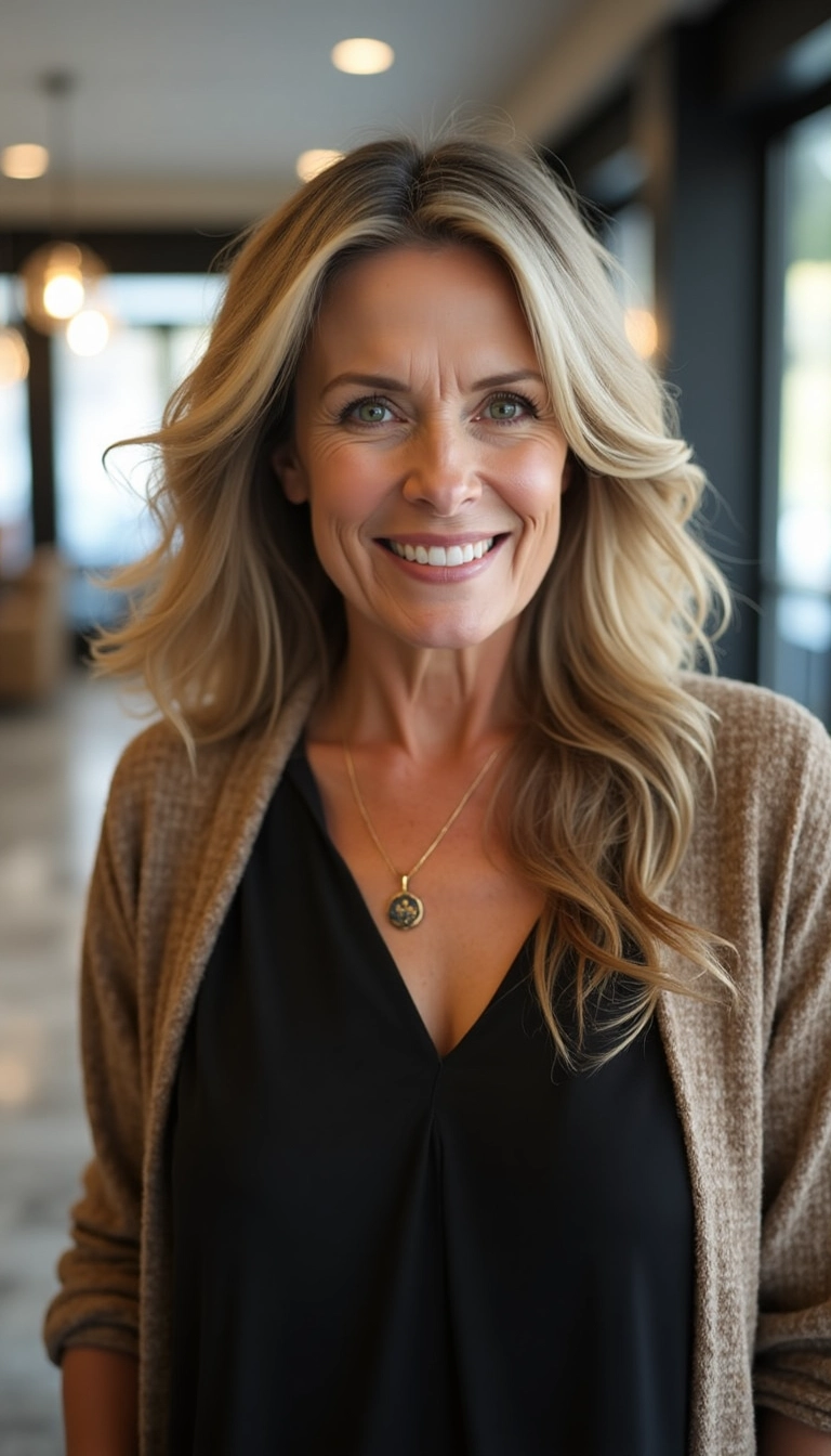 11 Stunning Long Hairstyles for Women Over 50