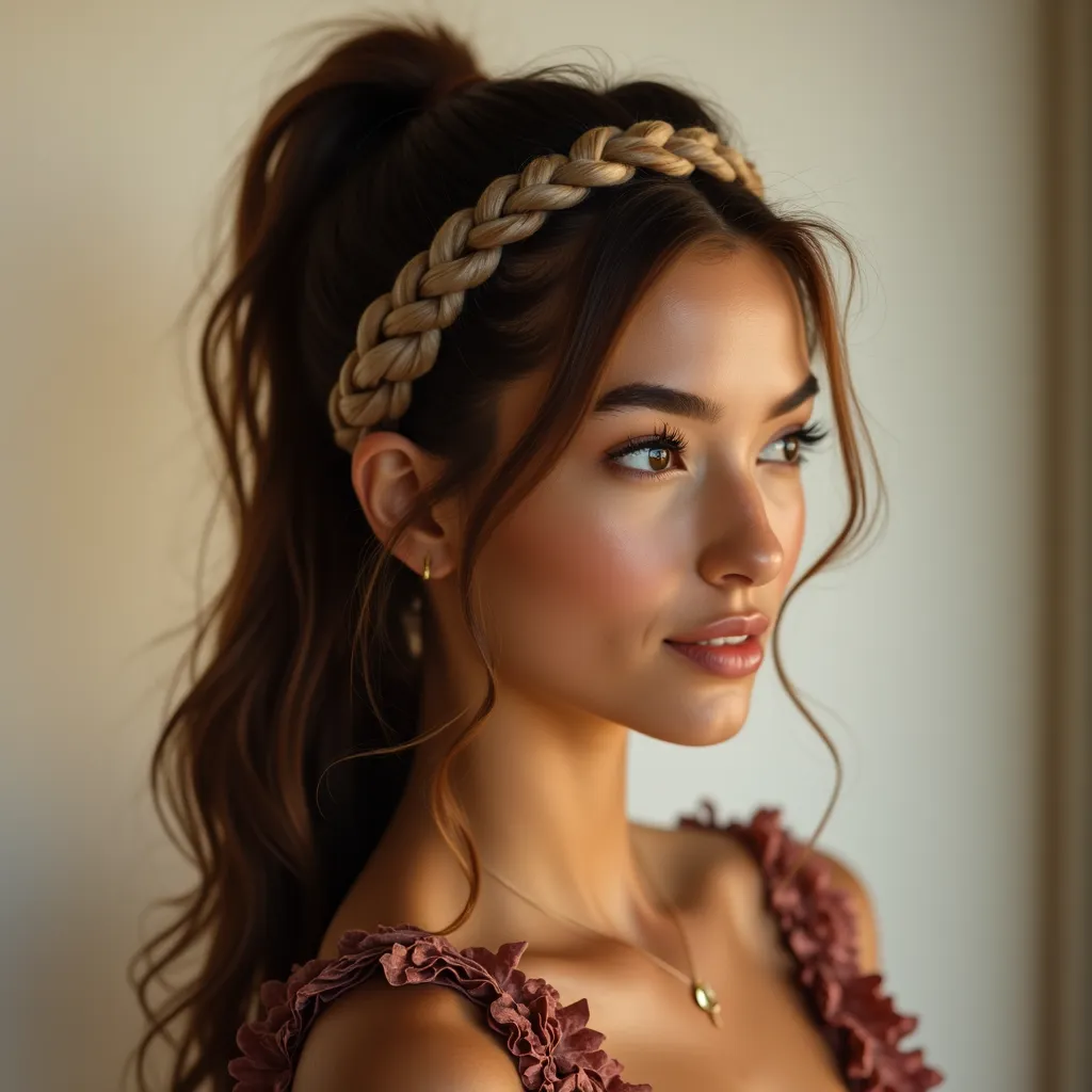 The Braided Headband Look