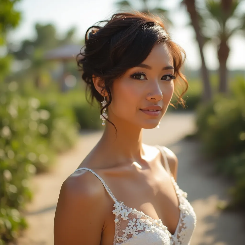 Wedding Updo with Volume
