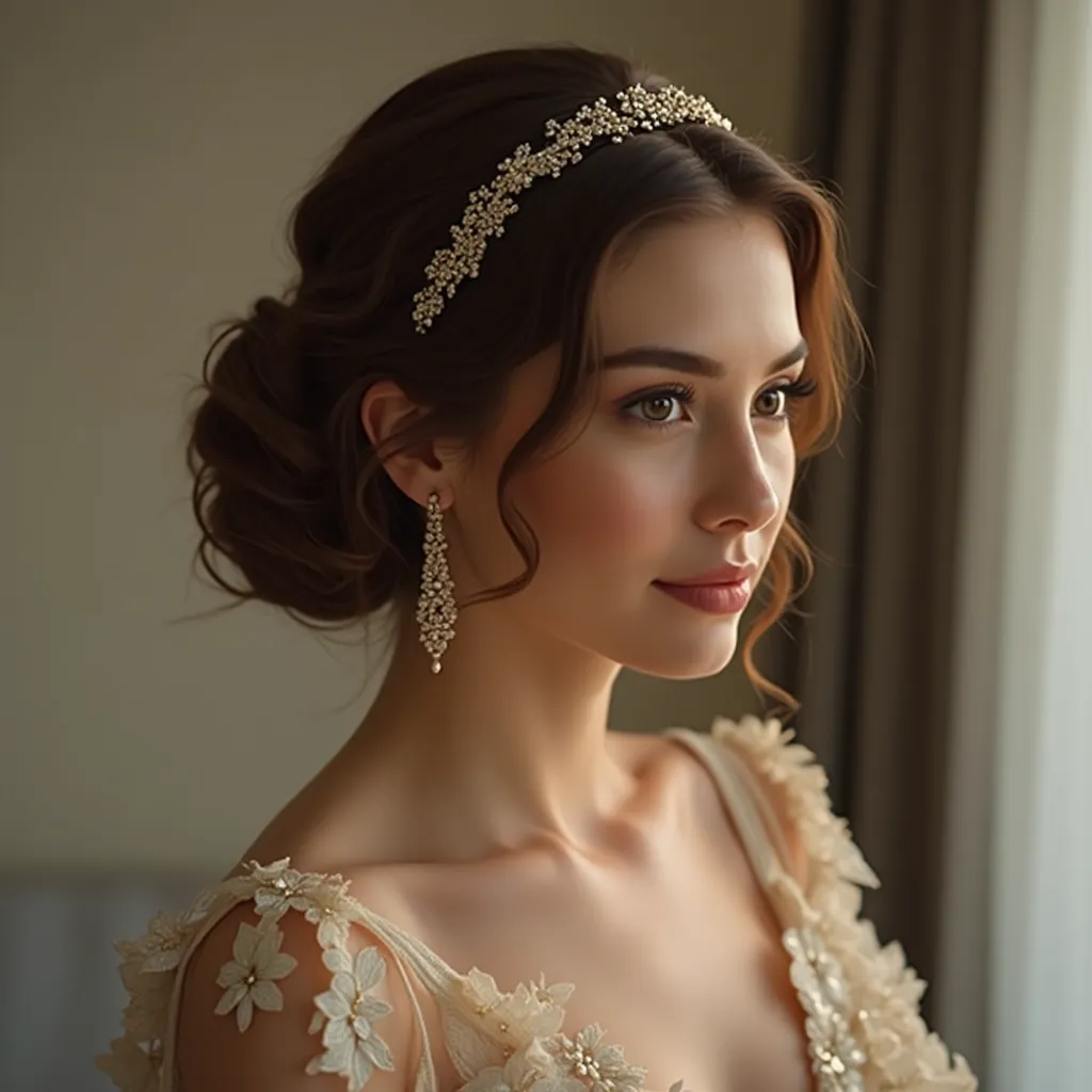 The Classic Updo with a Headband