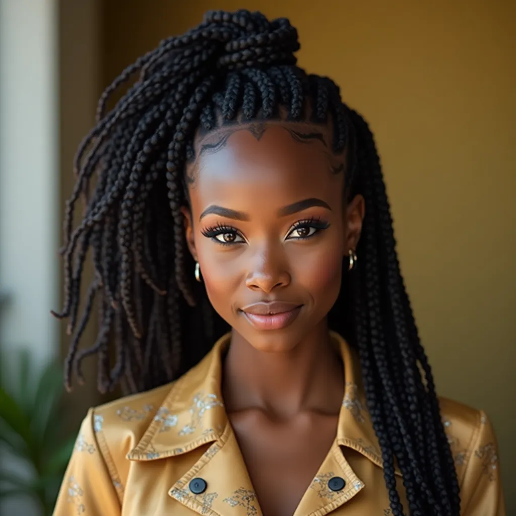 Half-Up, Half-Down Locs