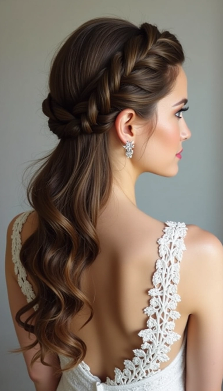Half Up Fishtail Braid