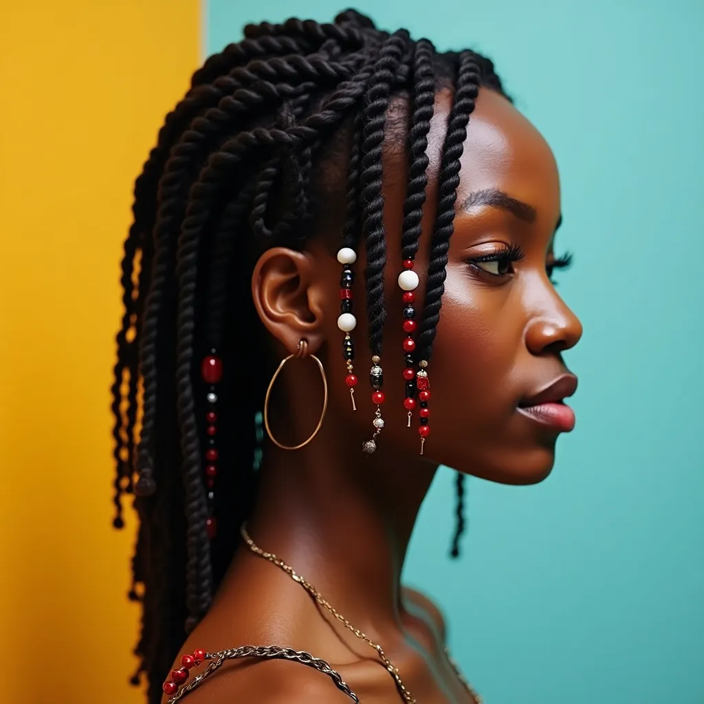 Locs with Beads