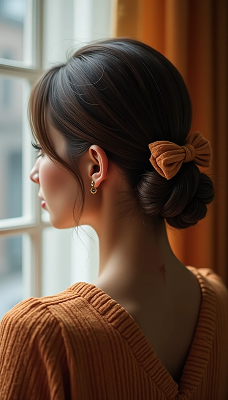 Bow Clip with French Twist