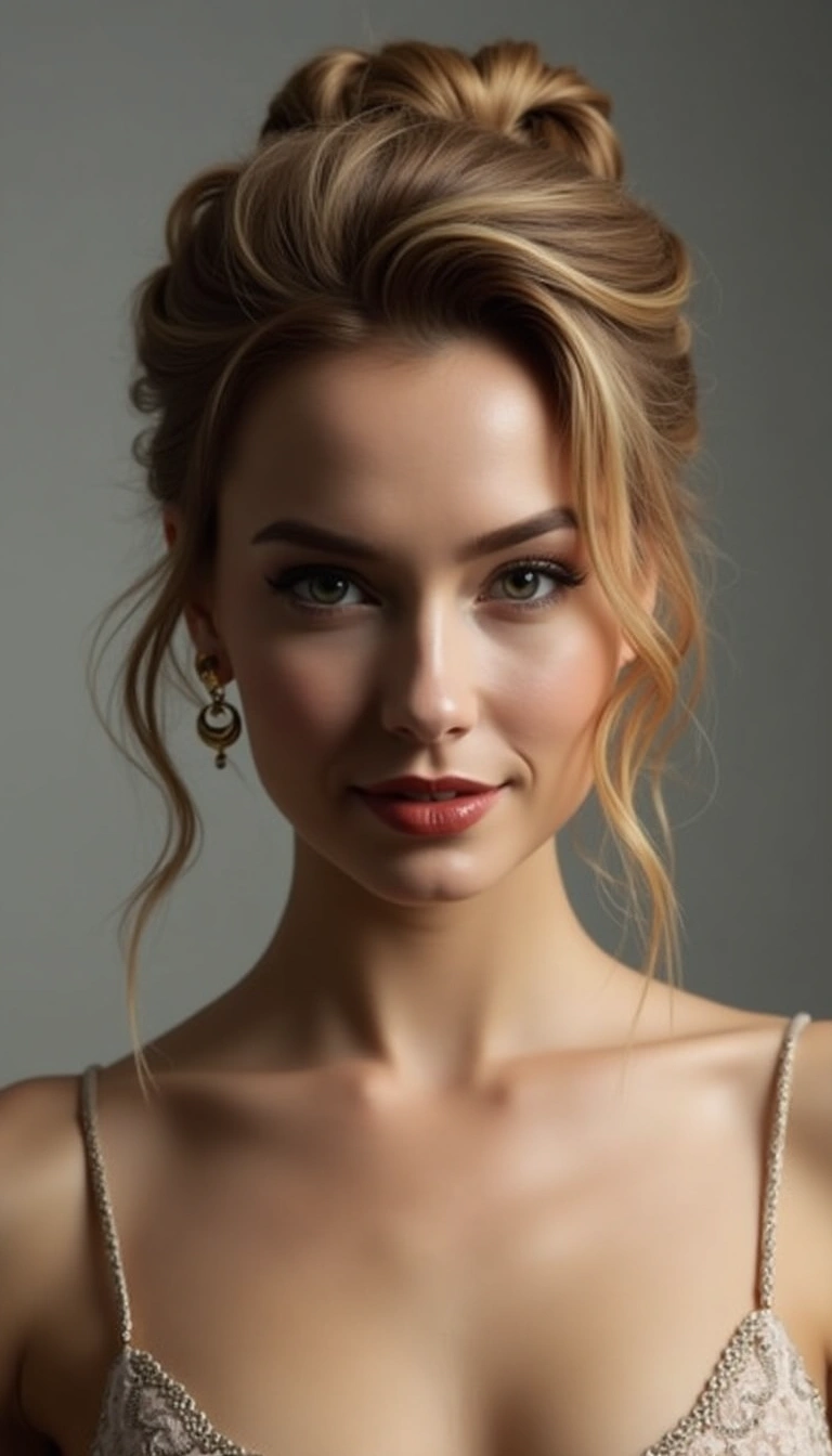Bouffant Half Updo