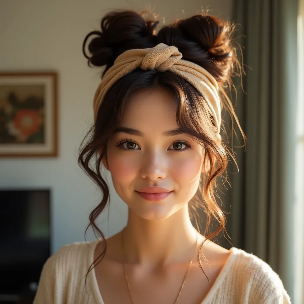The Messy Bun with Headband