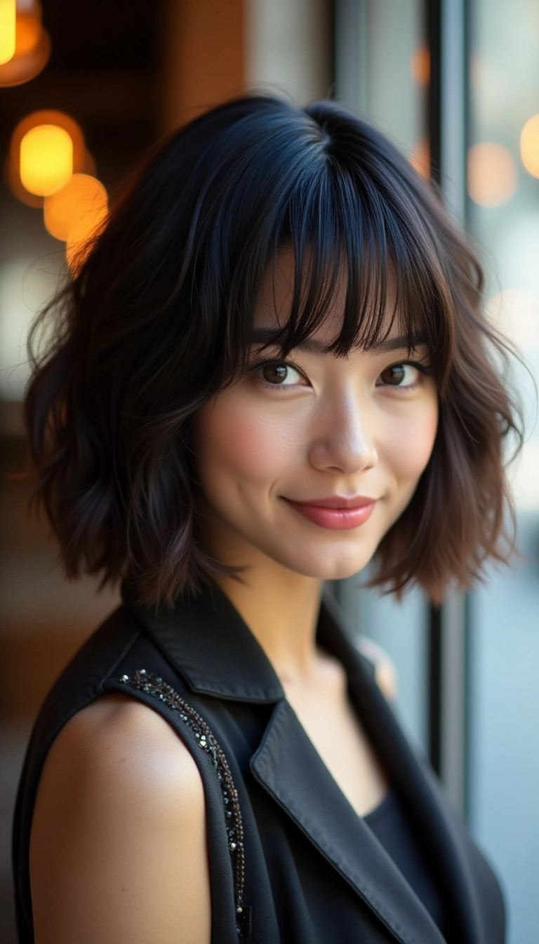 Textured Inverted Bob