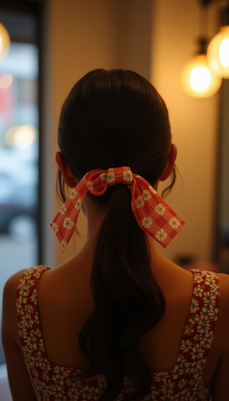 Ribbon-Interlaced Updo
