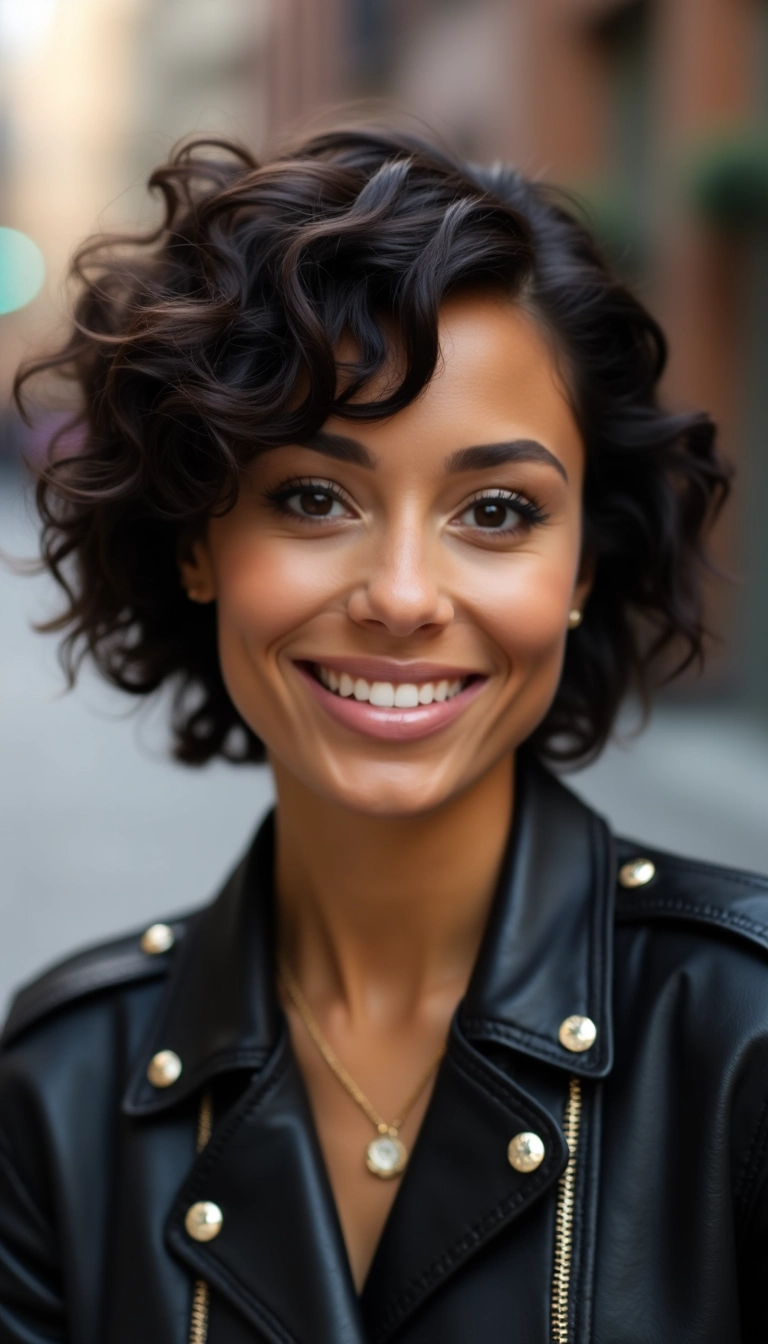 Short Curly Bob