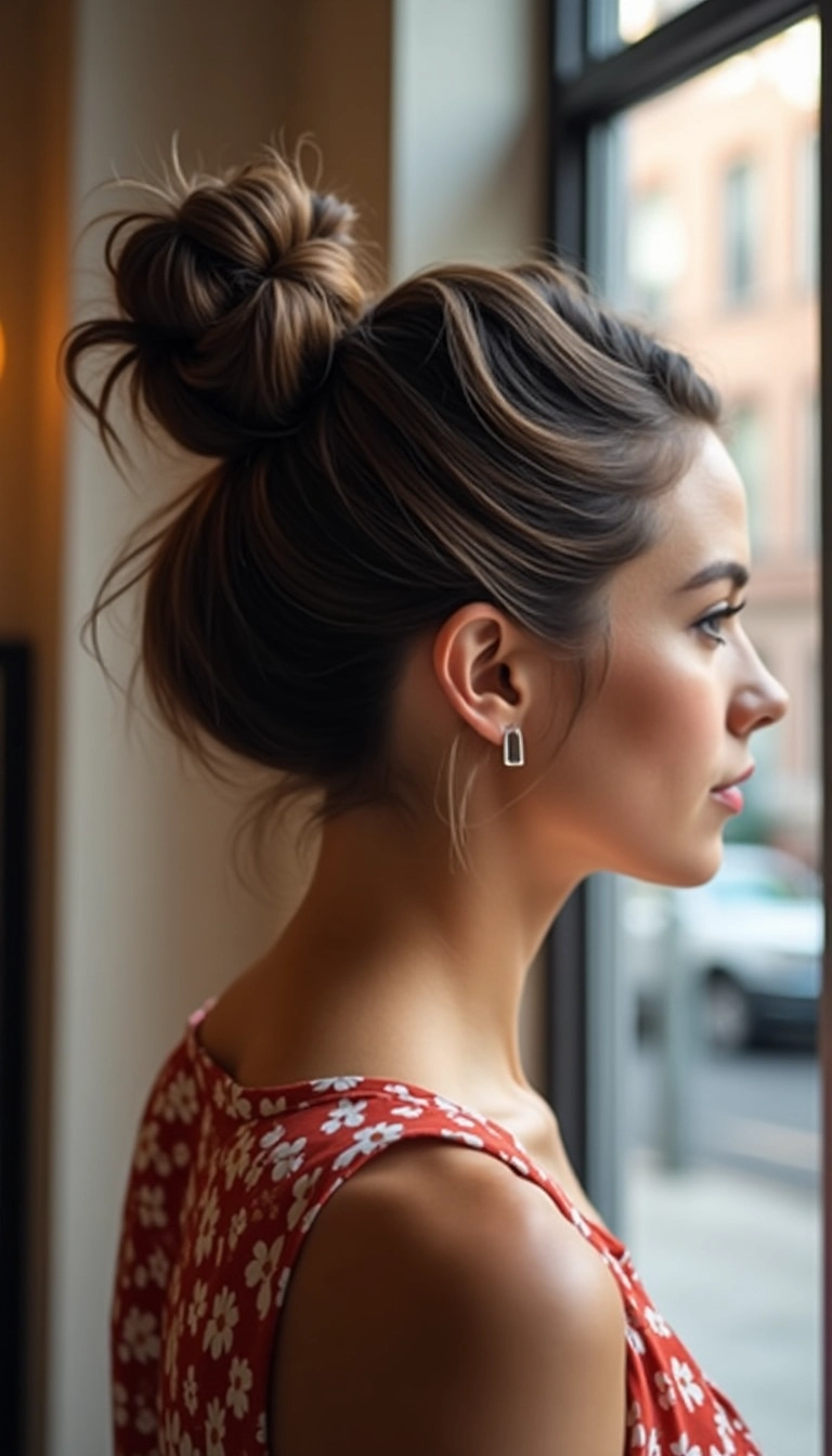 Bow Clip with Bun