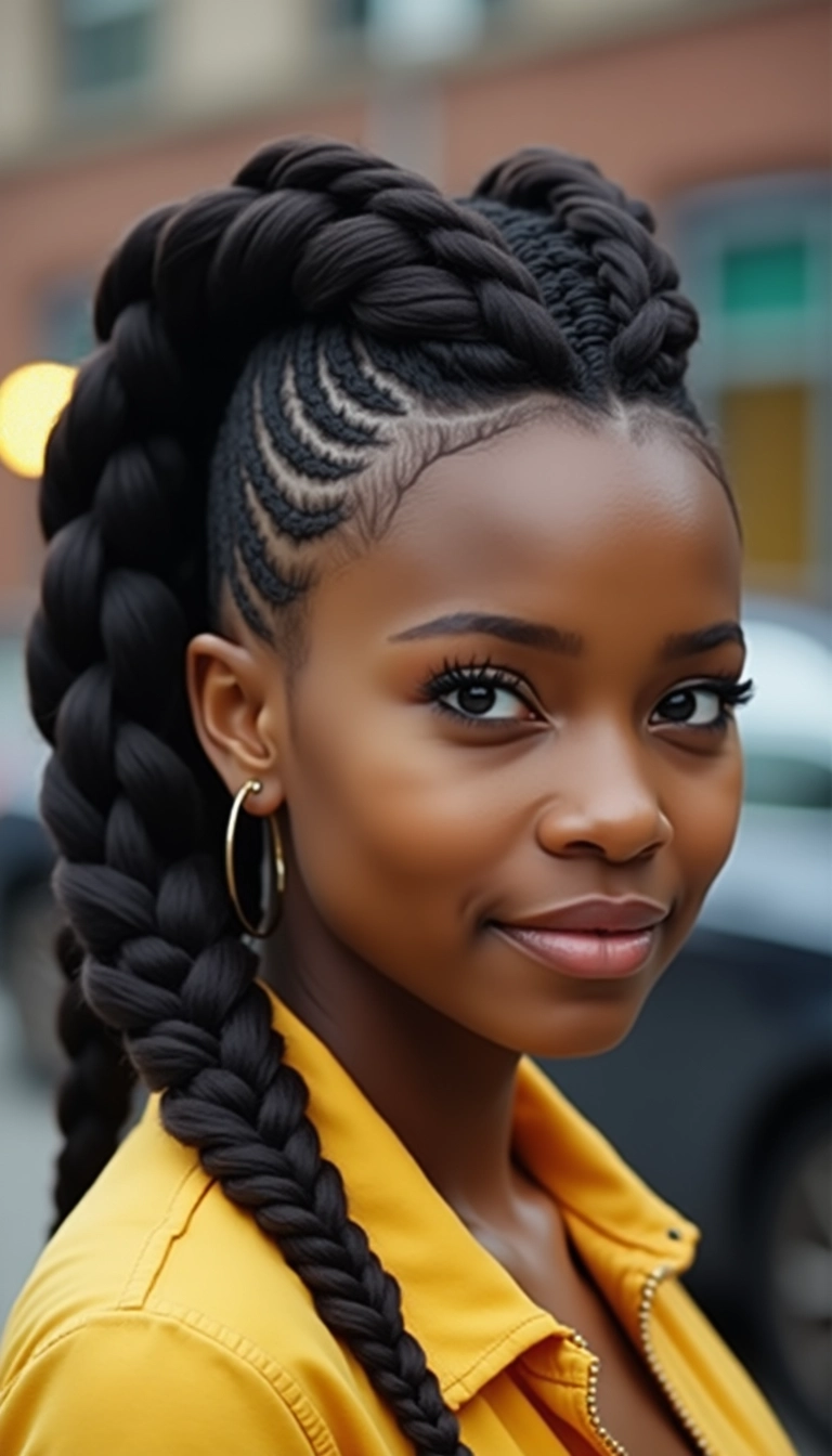 Braided Faux Hawk
