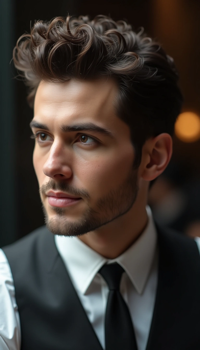 Slicked Back Curls
