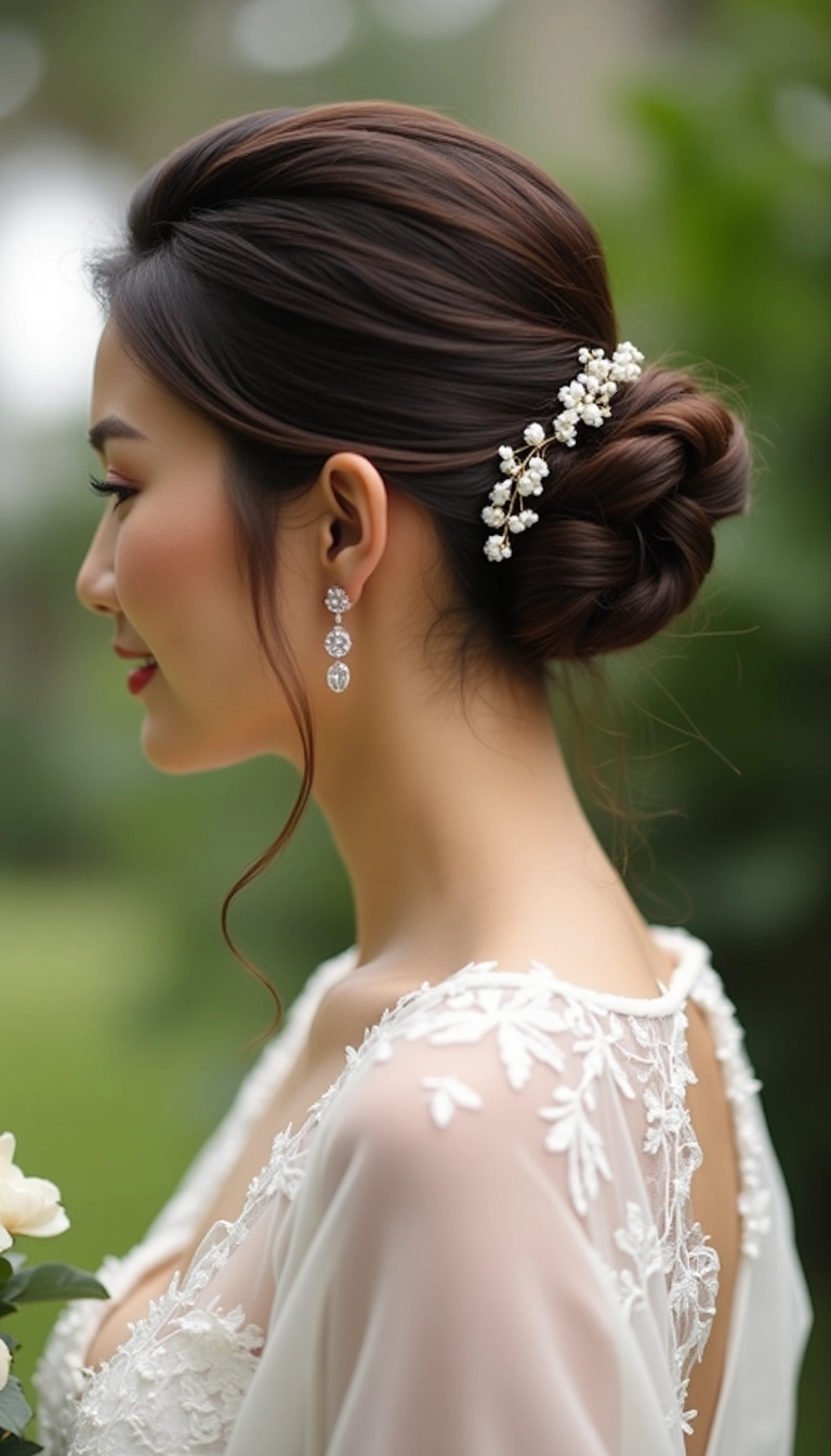 Sleek Ponytail Updo
