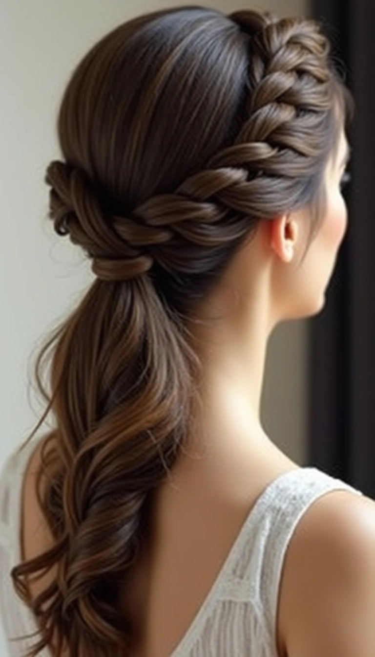 Crisscross Half Updo