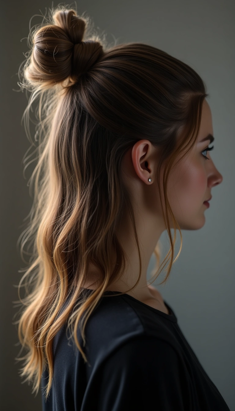 Half-Up Hairstyle