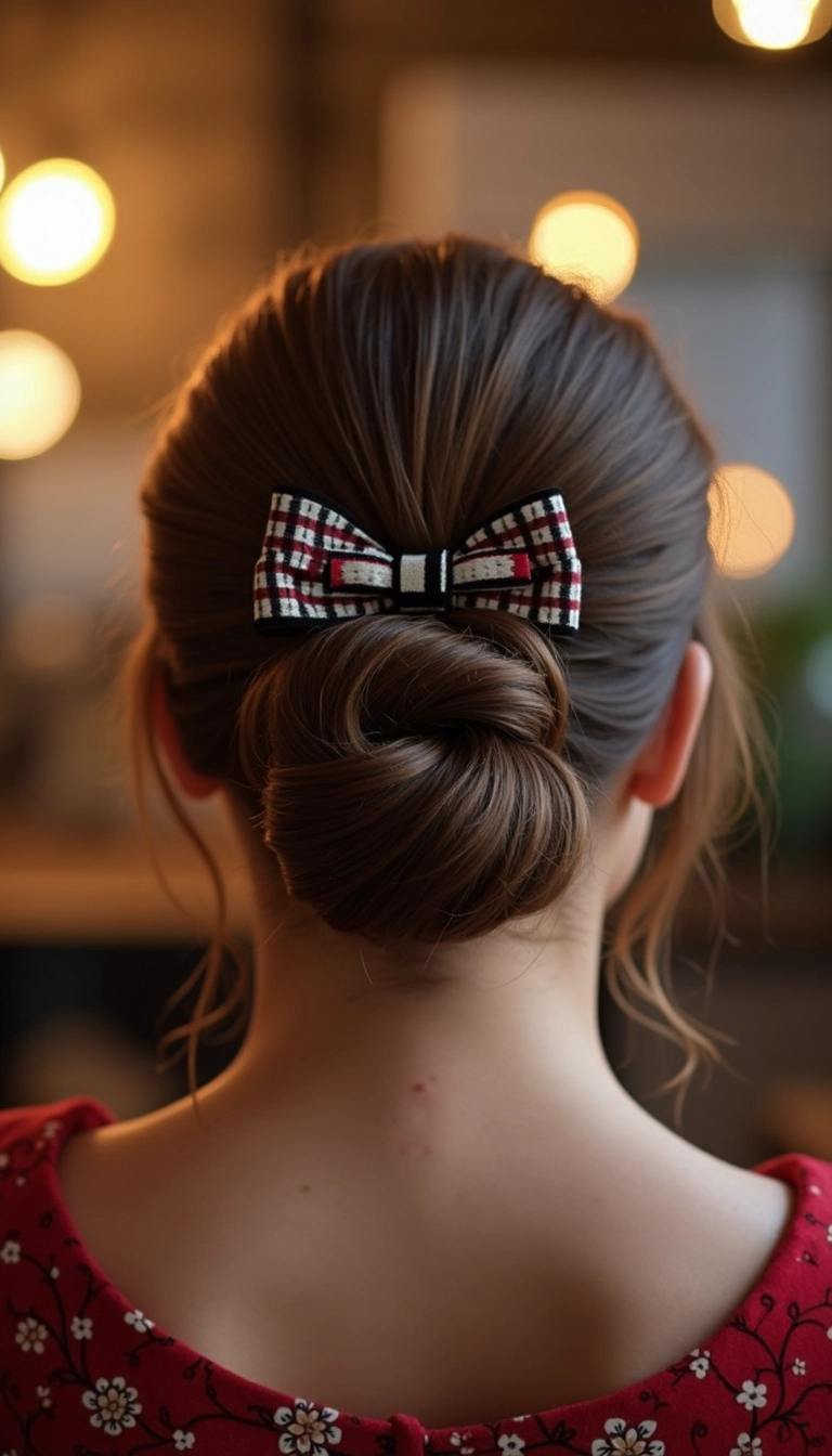 Bow Clip with Chignon