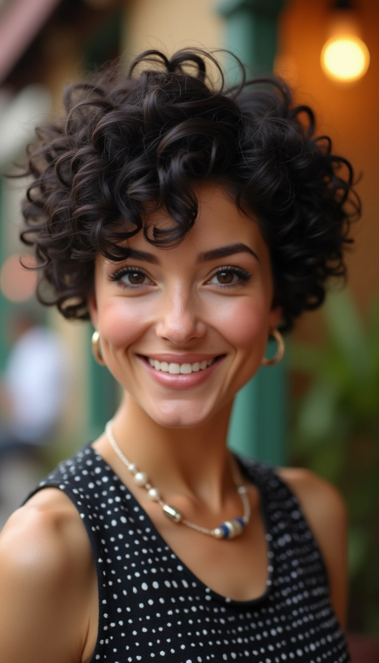 Curly Pixie Cut