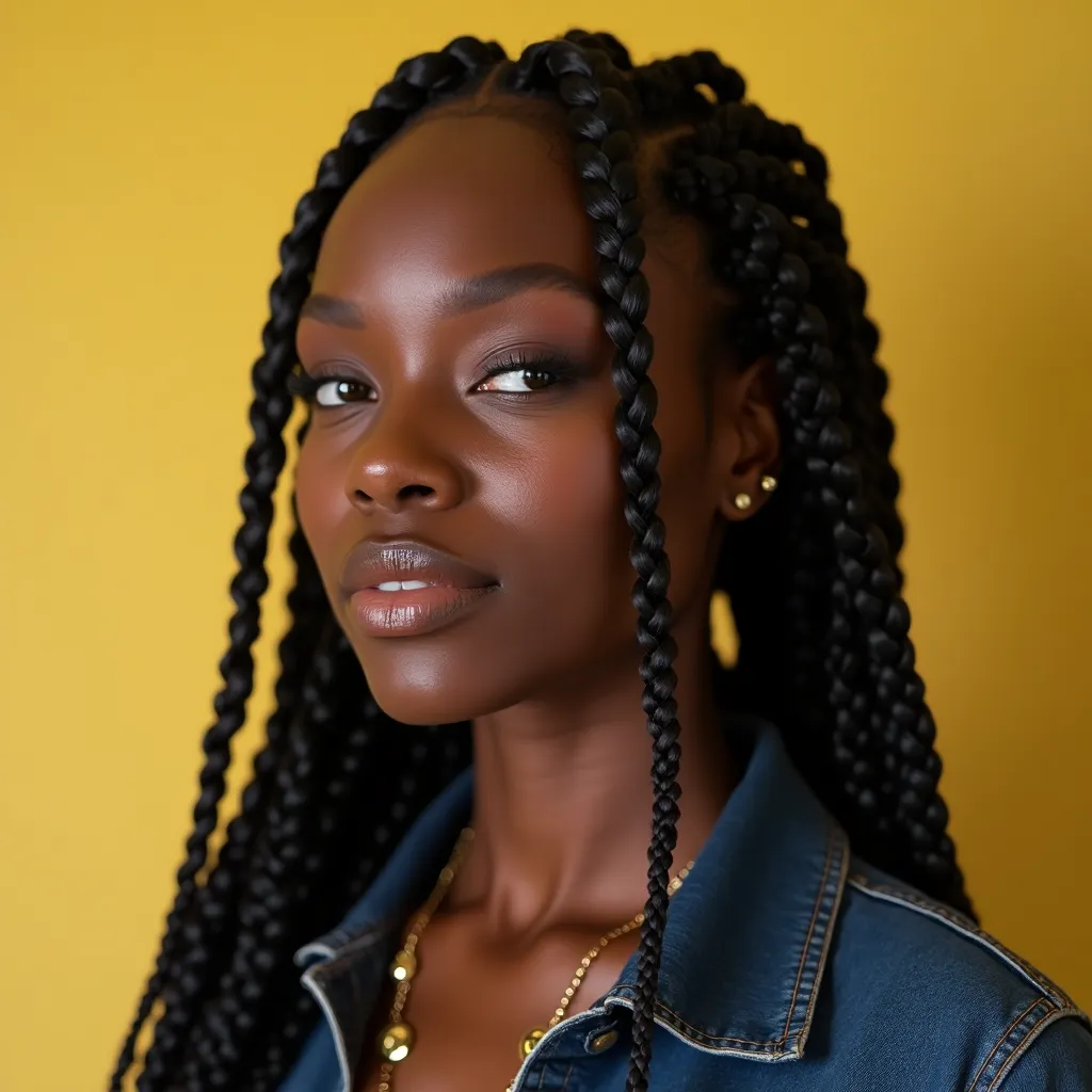 Fishbone Braids with Locs