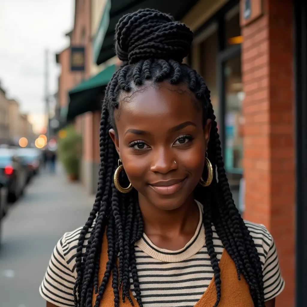 Half-Up, Half-Down Locs