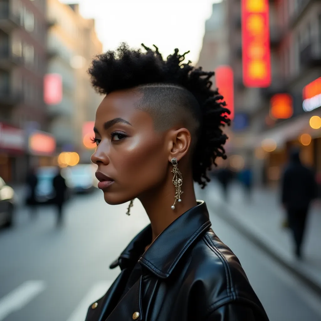 Mohawk with Shaved Sides