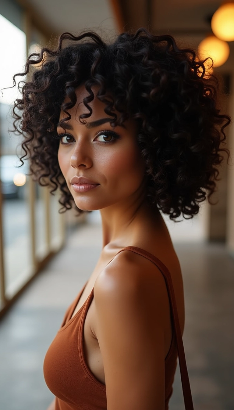 Curly Updo Wig