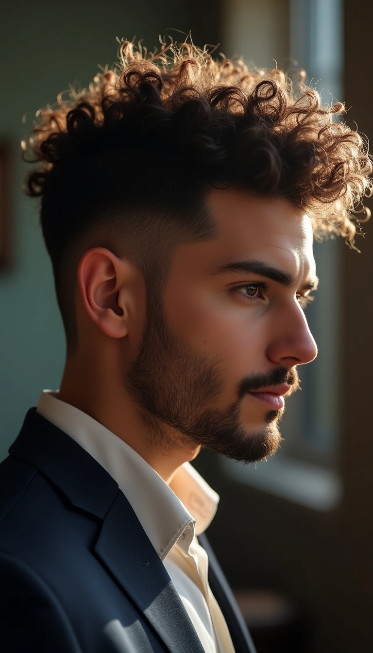 Curly Pompadour