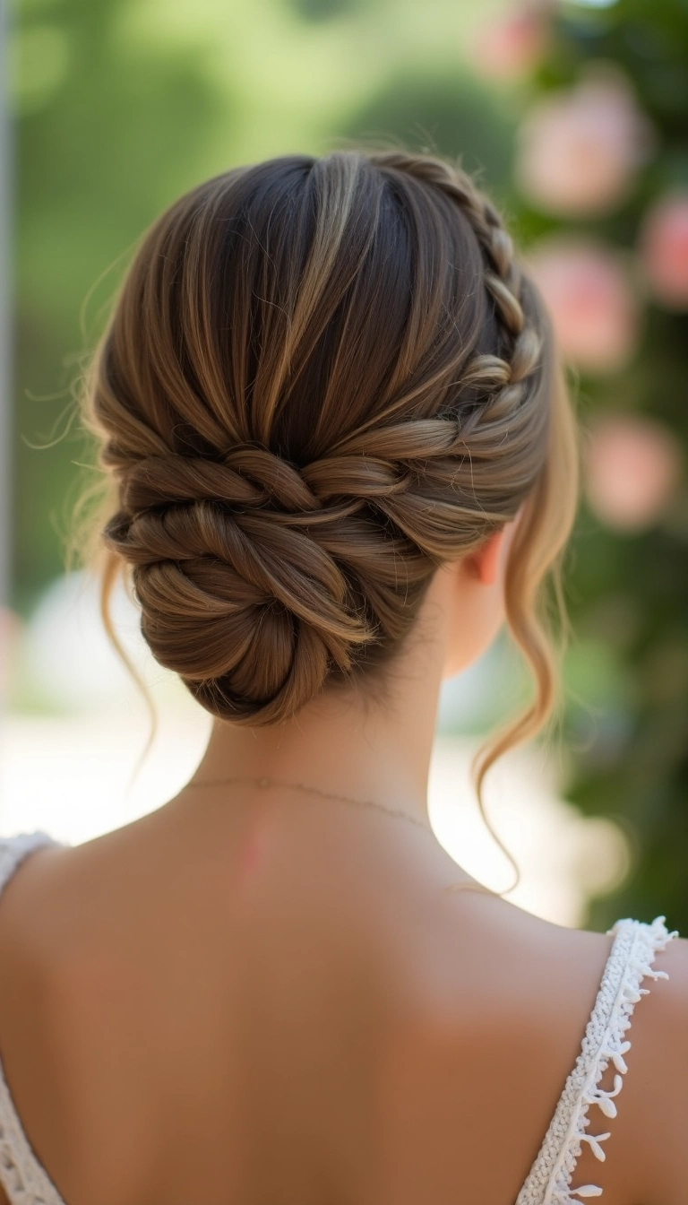 Dutch Braid Updo