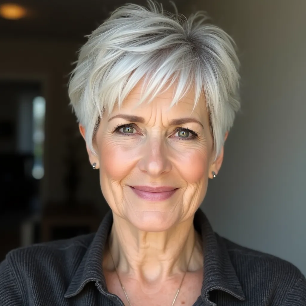 Textured Pixie with Bangs