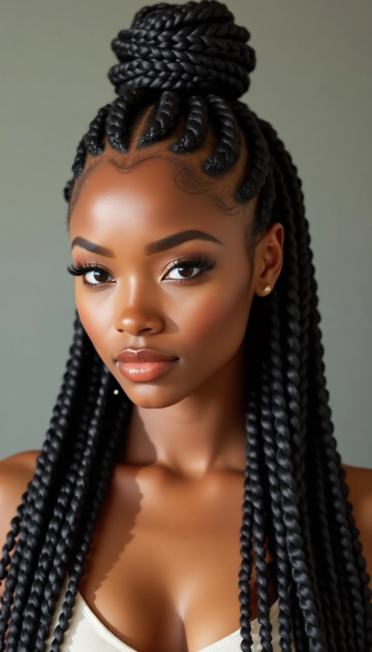 Twist Braid Half Up Half Down