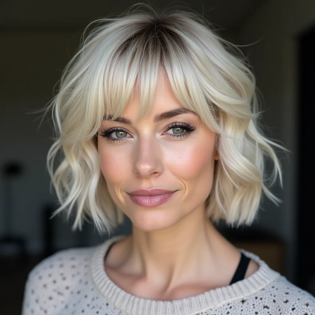 Shaggy Bob with Bangs