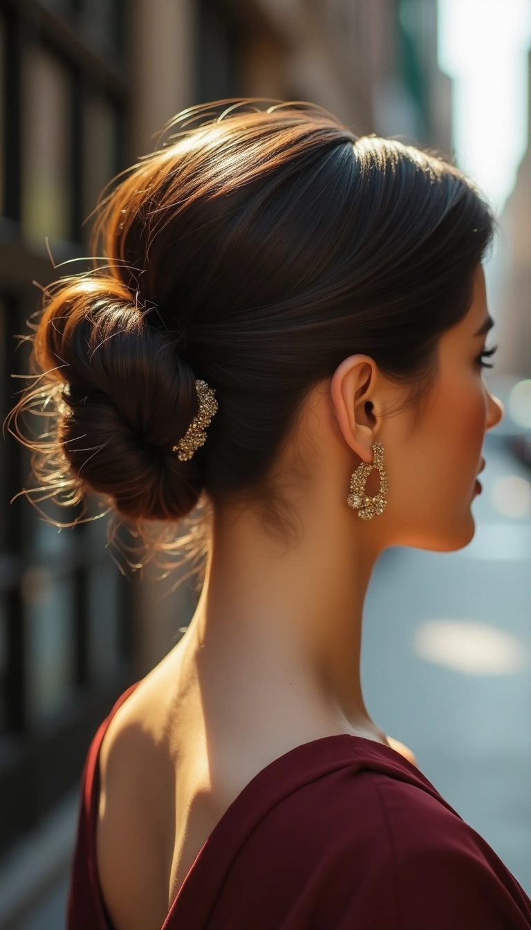 Chignon for Short Hair