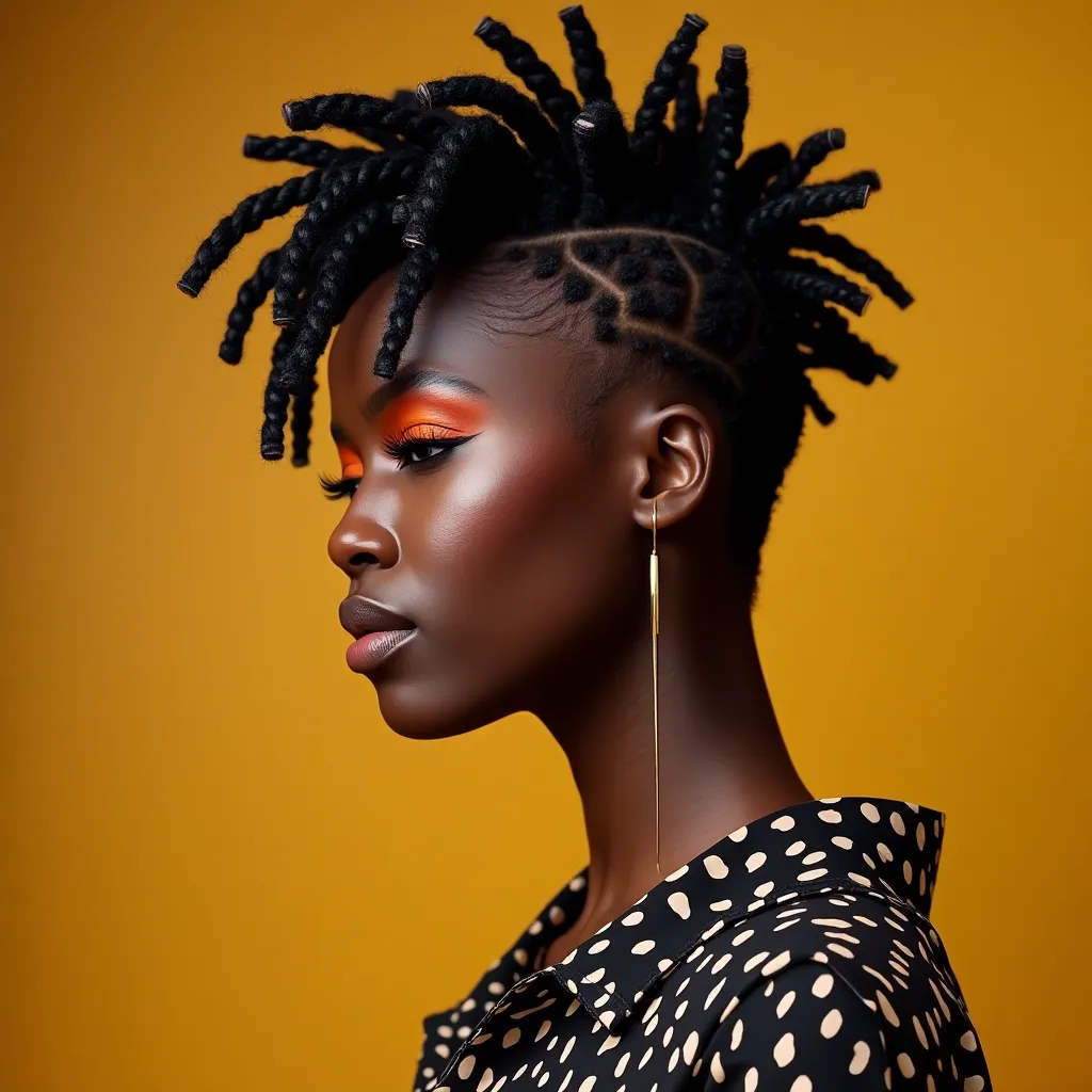 Mohawk with Two Strand Twist Locs
