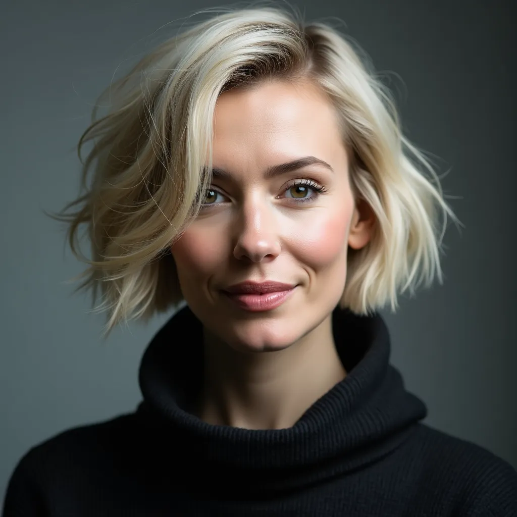 Choppy Bob with Undercut