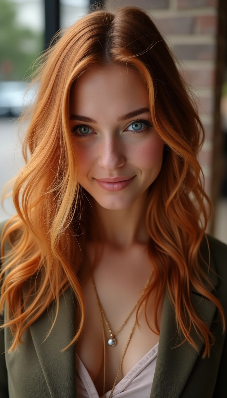 Copper and Dirty Blonde Blend