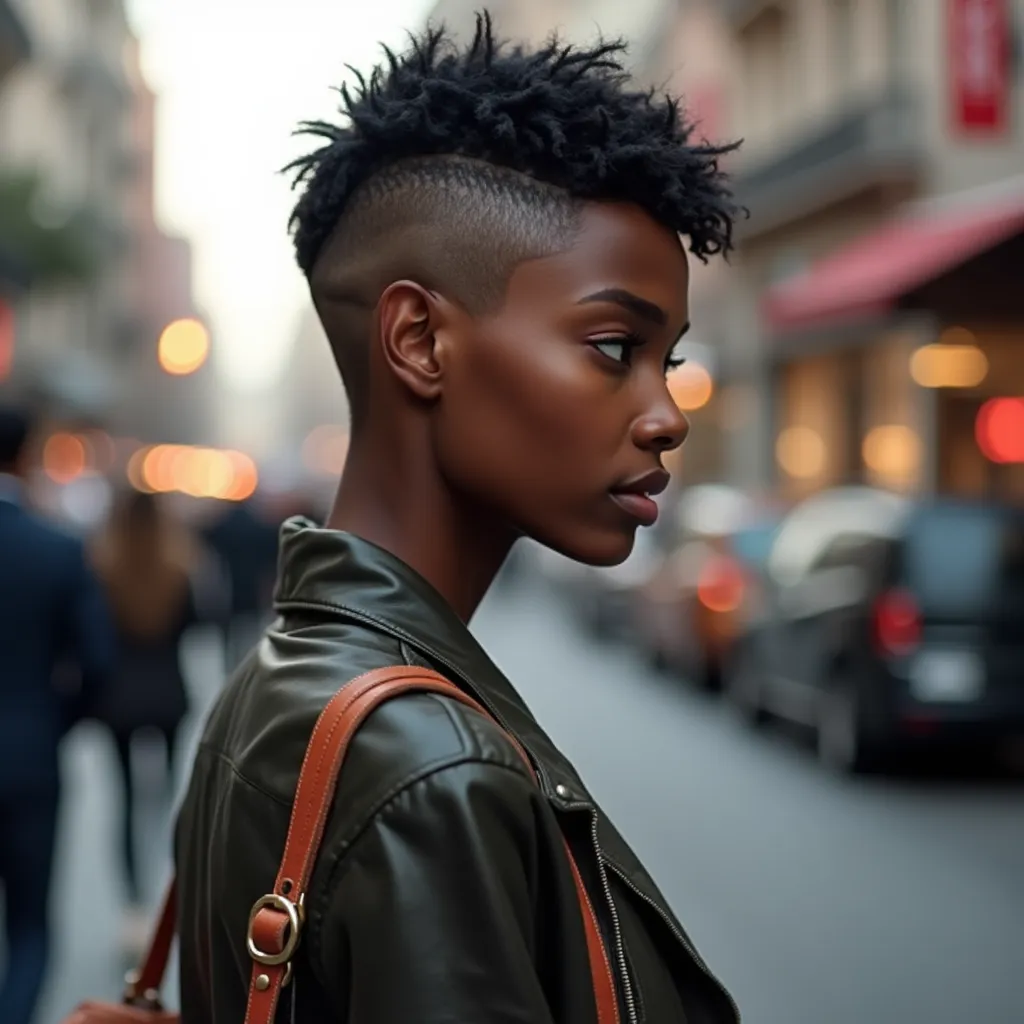 Pixie Cut with Shaved Side